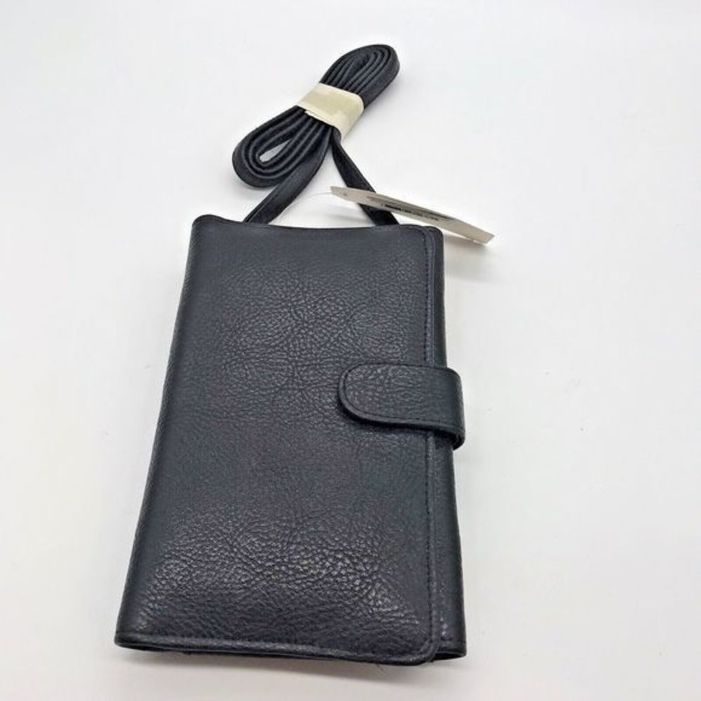 Vintage Prince Gardner Wallet Women's Black Clutch Organizer Checks CC Crossbody